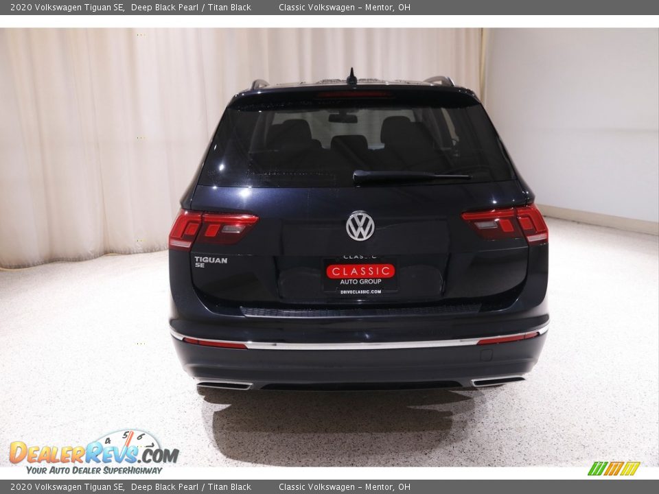 2020 Volkswagen Tiguan SE Deep Black Pearl / Titan Black Photo #19