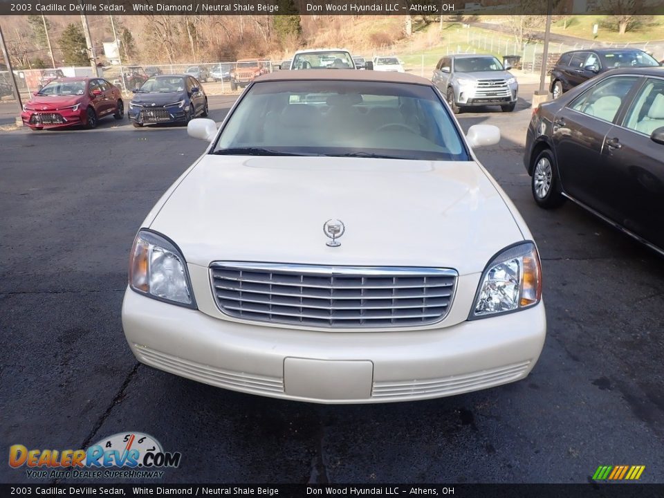 2003 Cadillac DeVille Sedan White Diamond / Neutral Shale Beige Photo #3