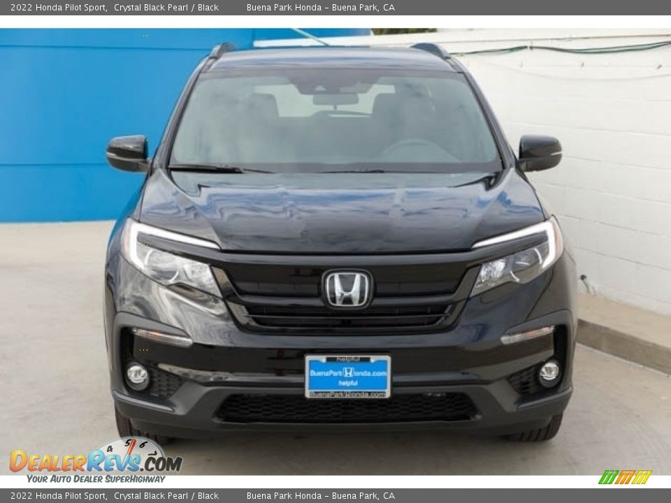 2022 Honda Pilot Sport Crystal Black Pearl / Black Photo #3