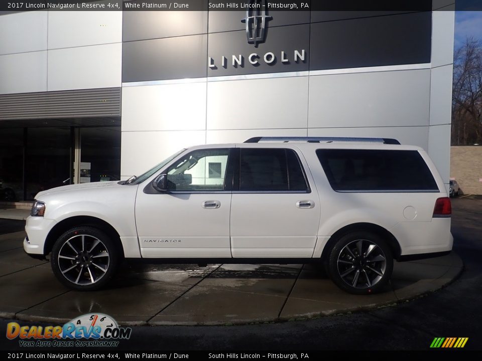 White Platinum 2017 Lincoln Navigator L Reserve 4x4 Photo #2