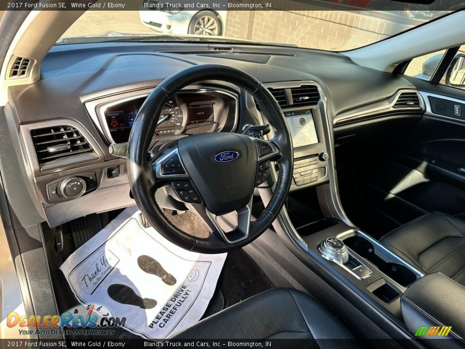 2017 Ford Fusion SE White Gold / Ebony Photo #9