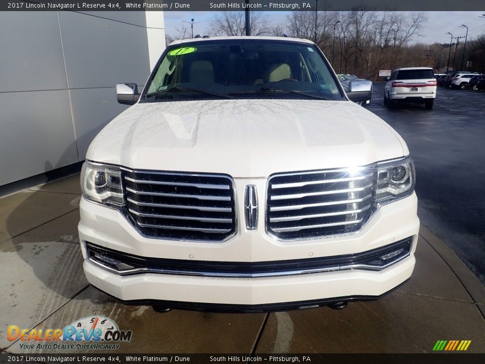 2017 Lincoln Navigator L Reserve 4x4 White Platinum / Dune Photo #9