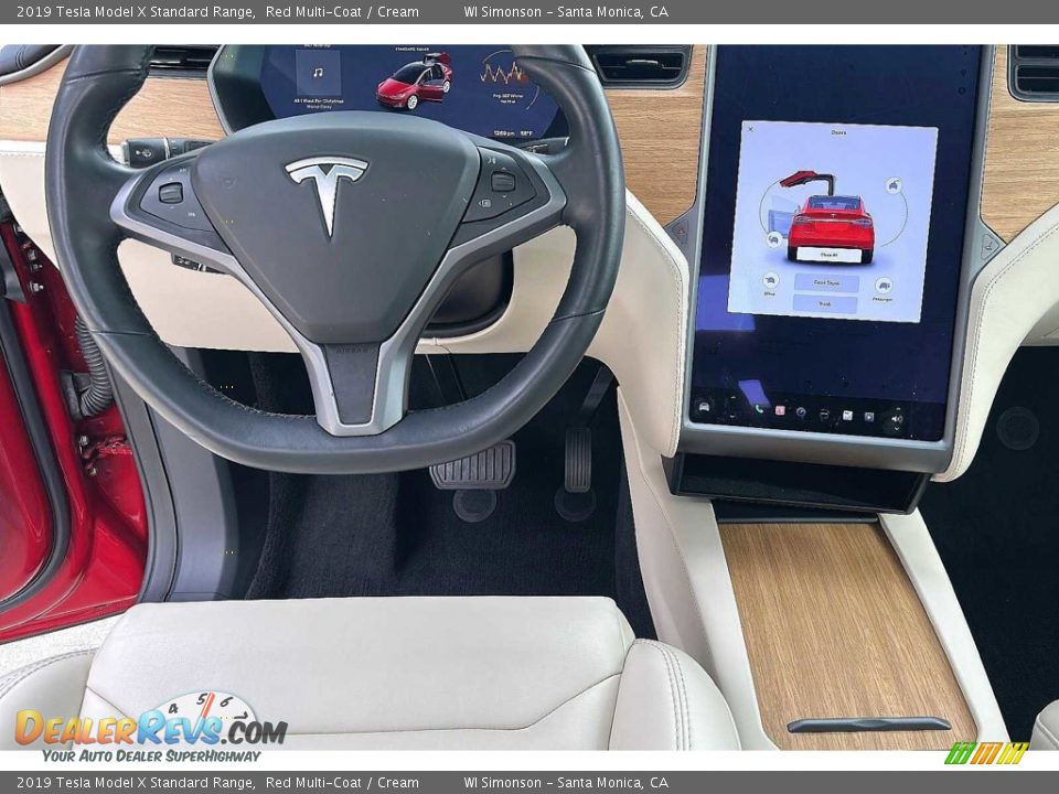 Dashboard of 2019 Tesla Model X Standard Range Photo #17