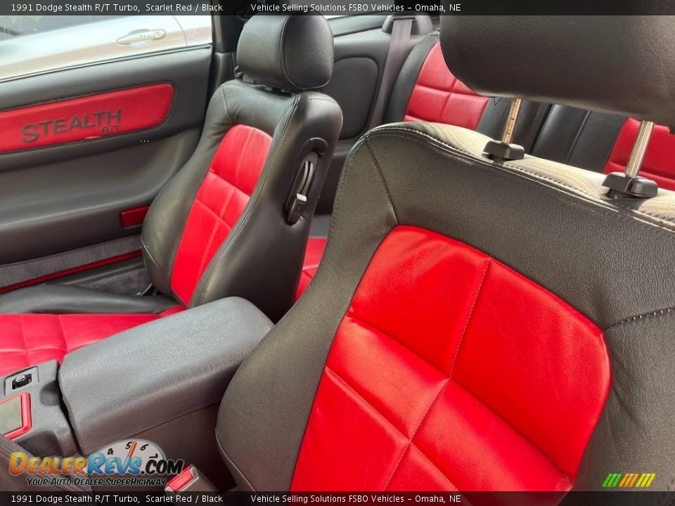 1991 Dodge Stealth R/T Turbo Scarlet Red / Black Photo #14