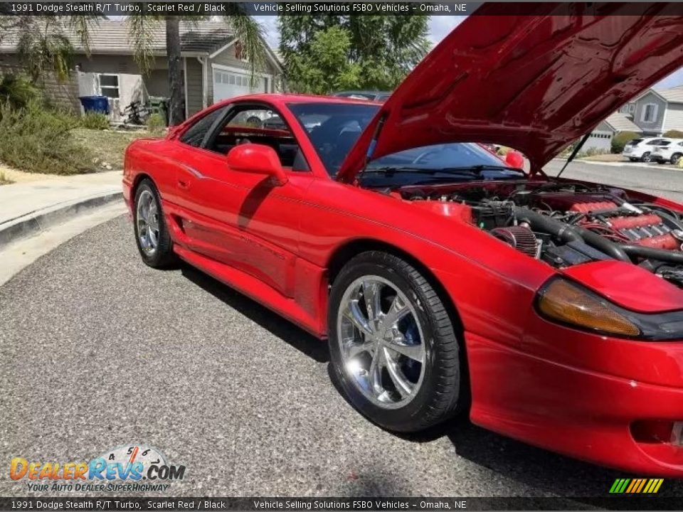 1991 Dodge Stealth R/T Turbo Scarlet Red / Black Photo #18