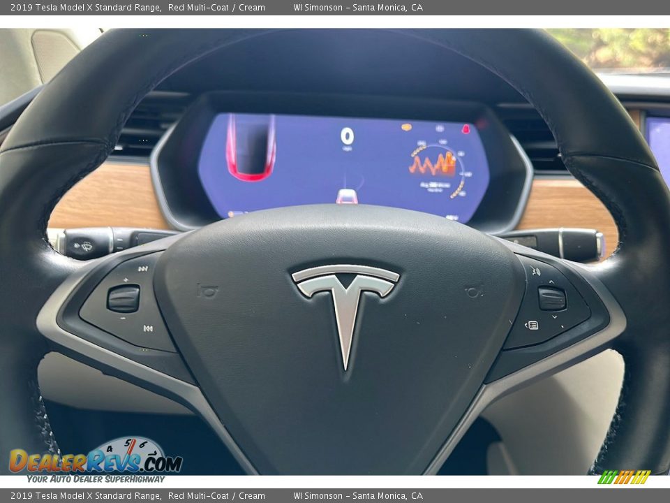 2019 Tesla Model X Standard Range Steering Wheel Photo #28