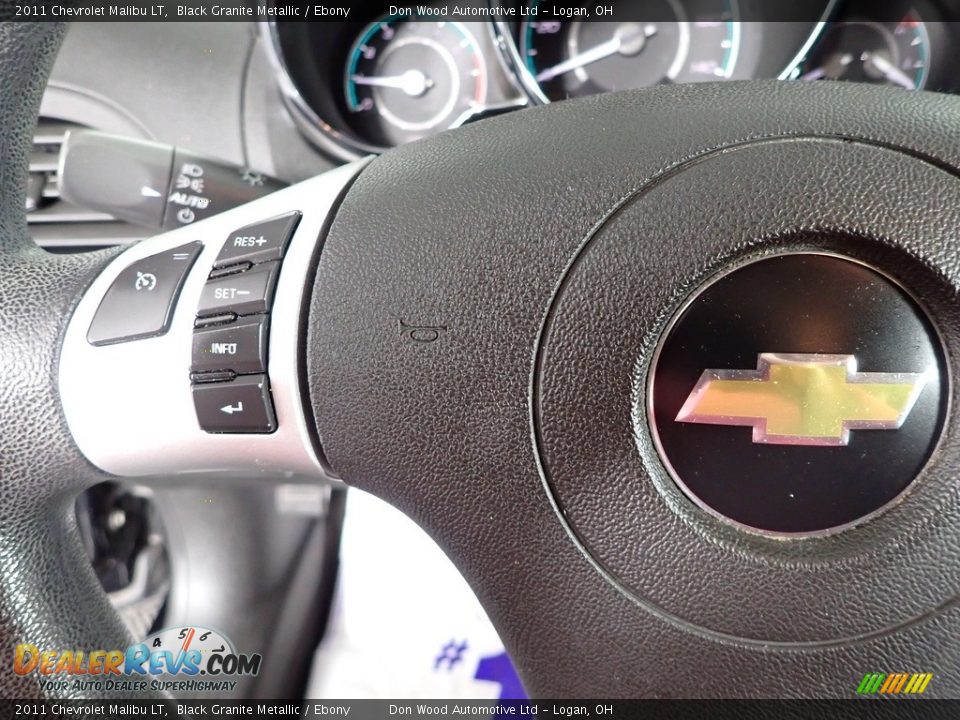2011 Chevrolet Malibu LT Black Granite Metallic / Ebony Photo #13
