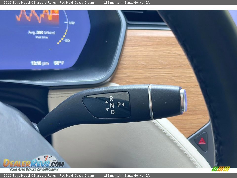 Controls of 2019 Tesla Model X Standard Range Photo #33