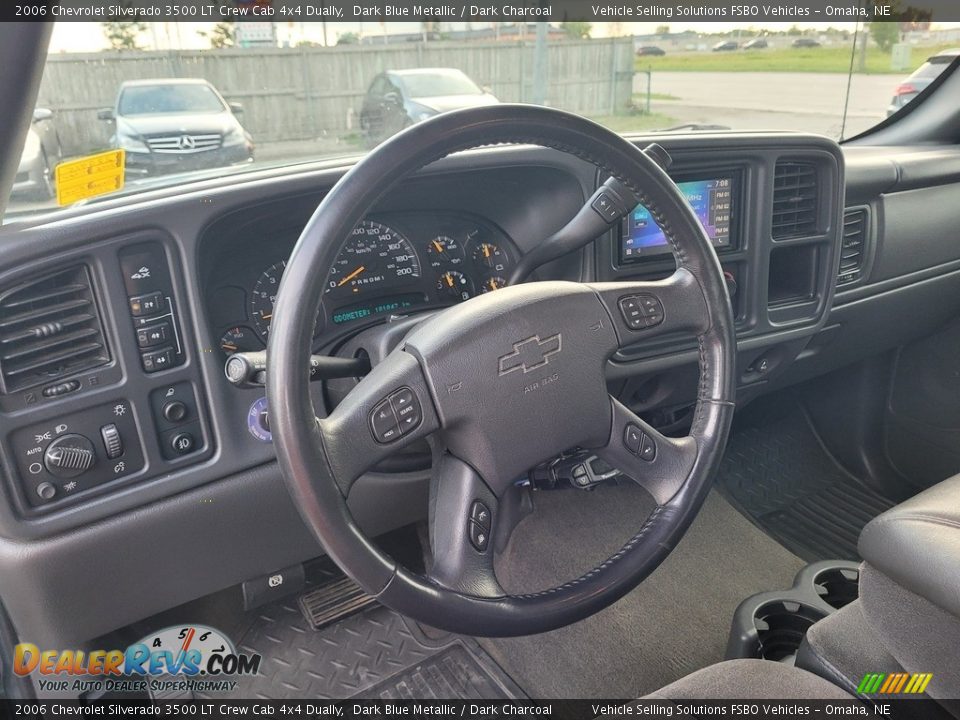 2006 Chevrolet Silverado 3500 LT Crew Cab 4x4 Dually Dark Blue Metallic / Dark Charcoal Photo #3