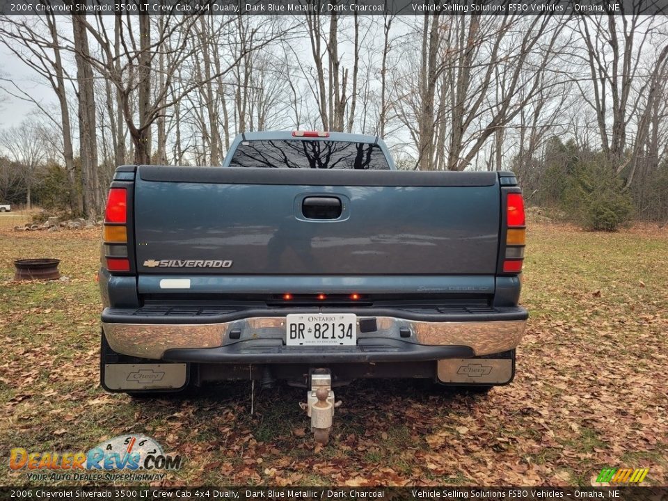 2006 Chevrolet Silverado 3500 LT Crew Cab 4x4 Dually Dark Blue Metallic / Dark Charcoal Photo #6