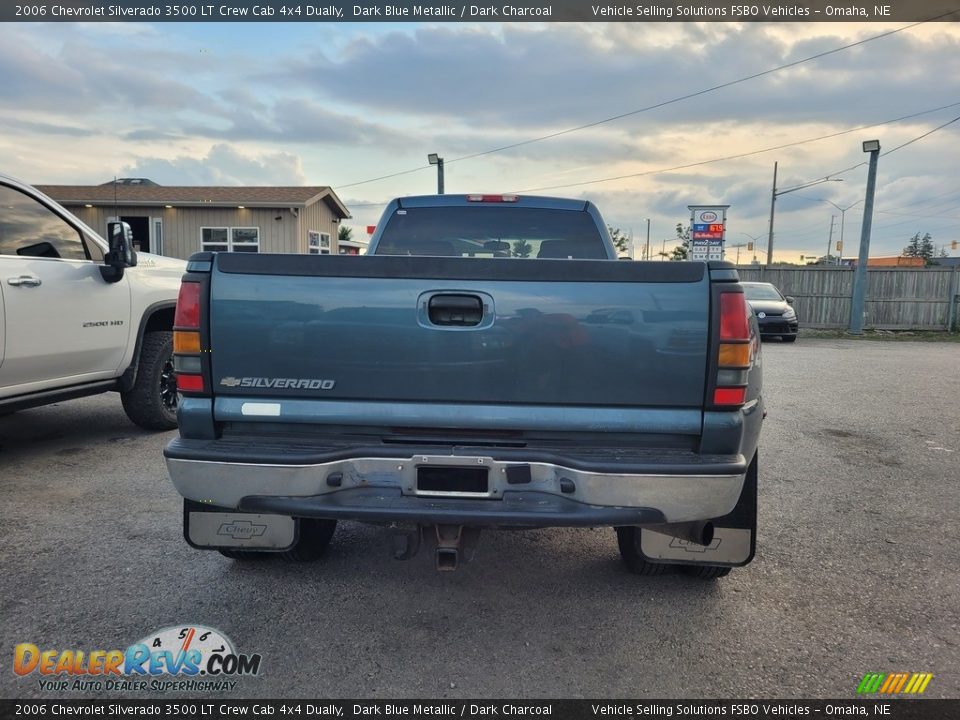 2006 Chevrolet Silverado 3500 LT Crew Cab 4x4 Dually Dark Blue Metallic / Dark Charcoal Photo #7