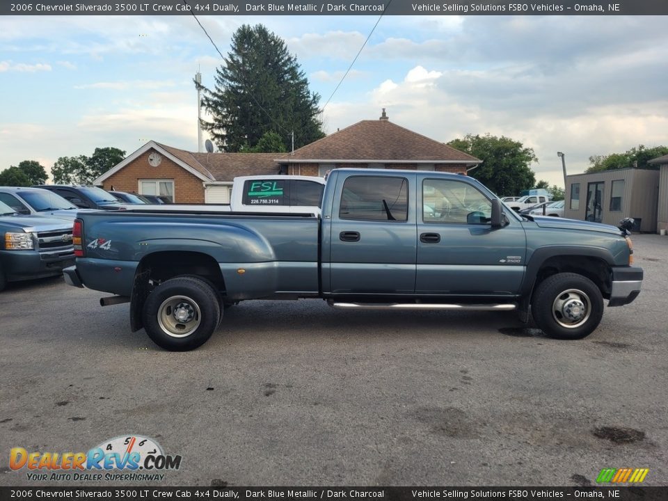 2006 Chevrolet Silverado 3500 LT Crew Cab 4x4 Dually Dark Blue Metallic / Dark Charcoal Photo #8