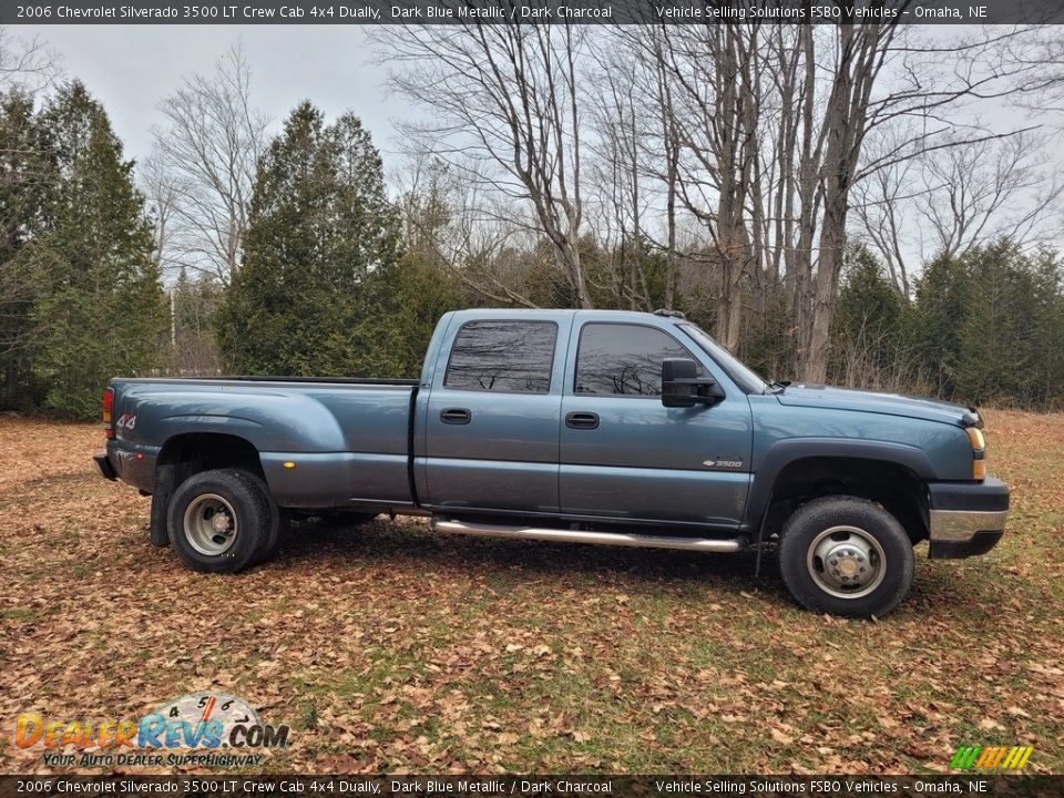 2006 Chevrolet Silverado 3500 LT Crew Cab 4x4 Dually Dark Blue Metallic / Dark Charcoal Photo #12