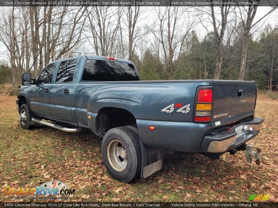 2006 Chevrolet Silverado 3500 LT Crew Cab 4x4 Dually Dark Blue Metallic / Dark Charcoal Photo #13