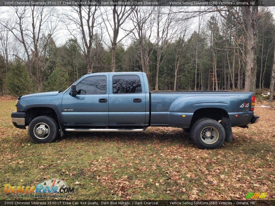 2006 Chevrolet Silverado 3500 LT Crew Cab 4x4 Dually Dark Blue Metallic / Dark Charcoal Photo #14