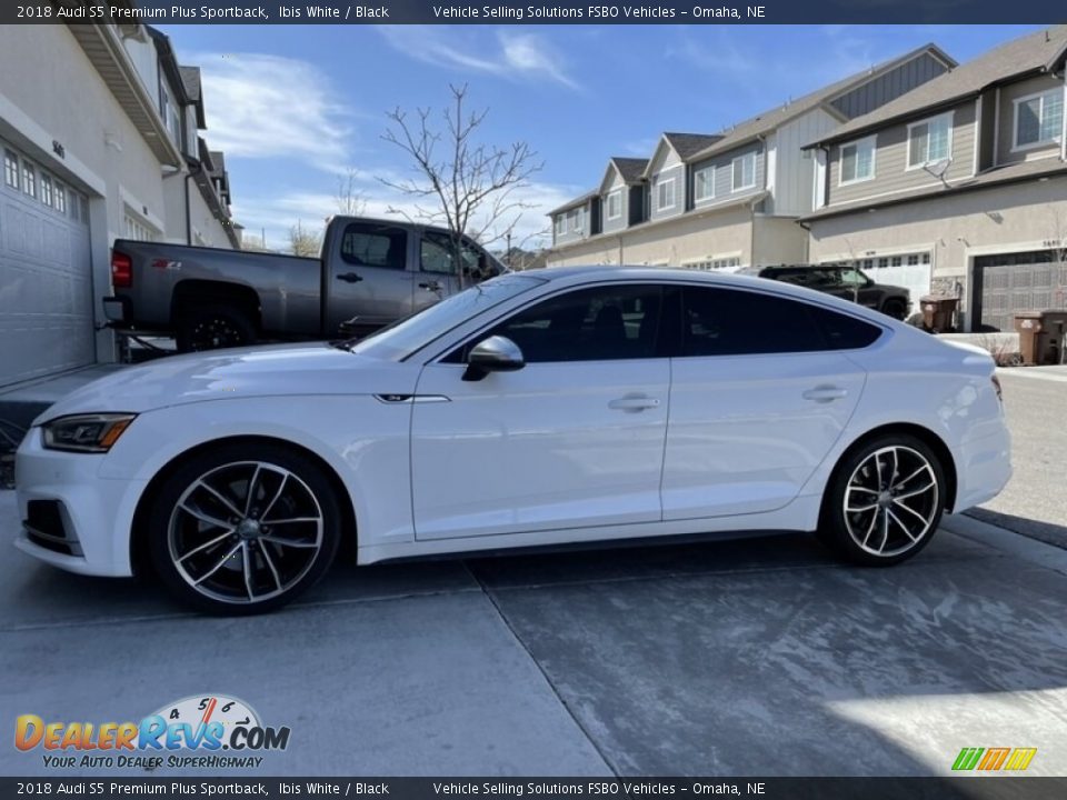 2018 Audi S5 Premium Plus Sportback Ibis White / Black Photo #1