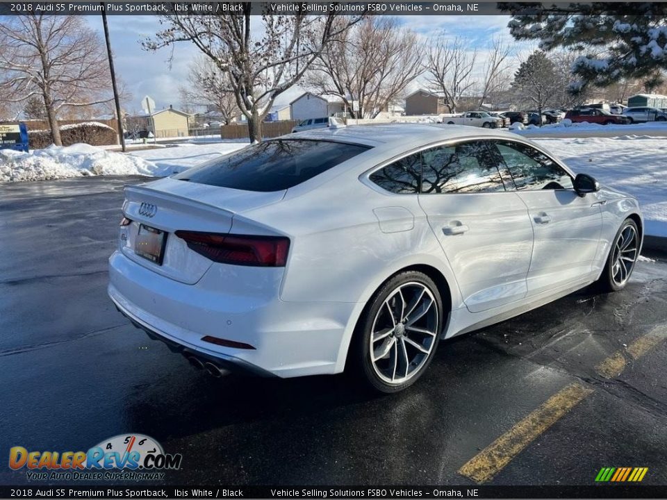 2018 Audi S5 Premium Plus Sportback Ibis White / Black Photo #9