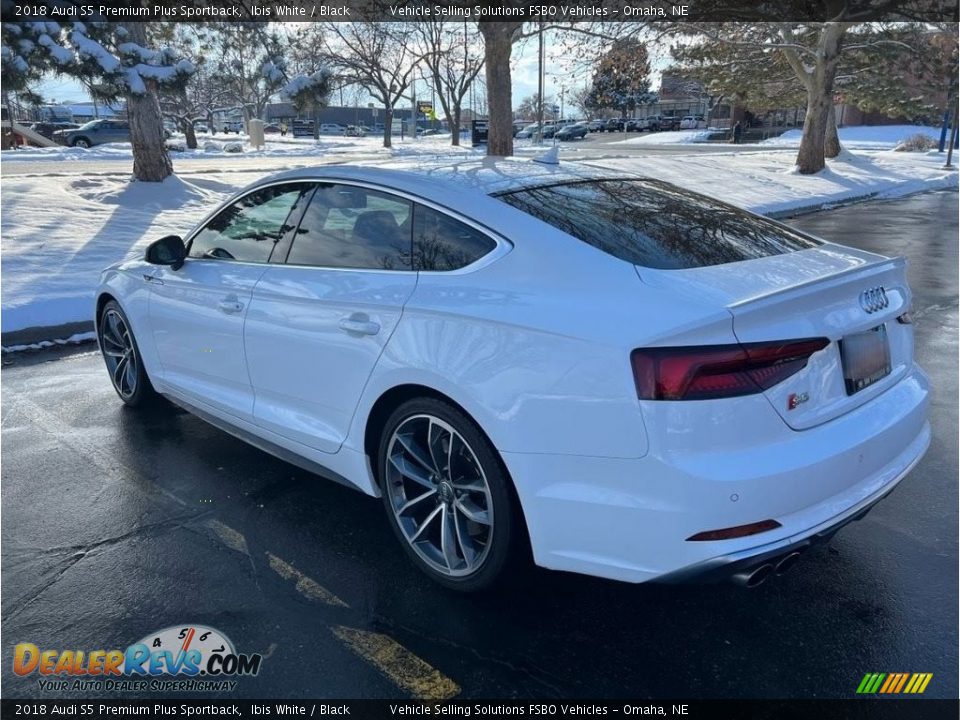 2018 Audi S5 Premium Plus Sportback Ibis White / Black Photo #11