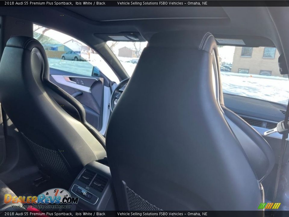 2018 Audi S5 Premium Plus Sportback Ibis White / Black Photo #24