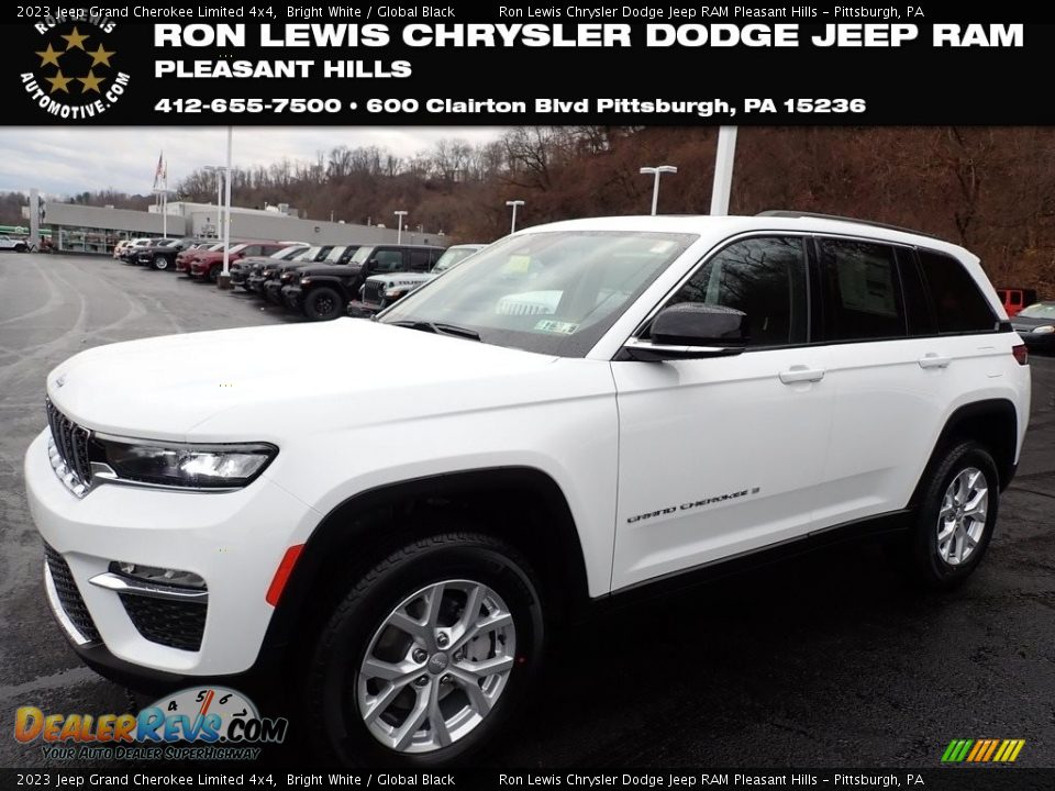 2023 Jeep Grand Cherokee Limited 4x4 Bright White / Global Black Photo #1