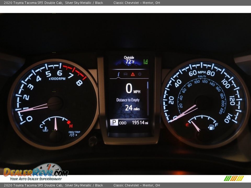 2020 Toyota Tacoma SR5 Double Cab Gauges Photo #8