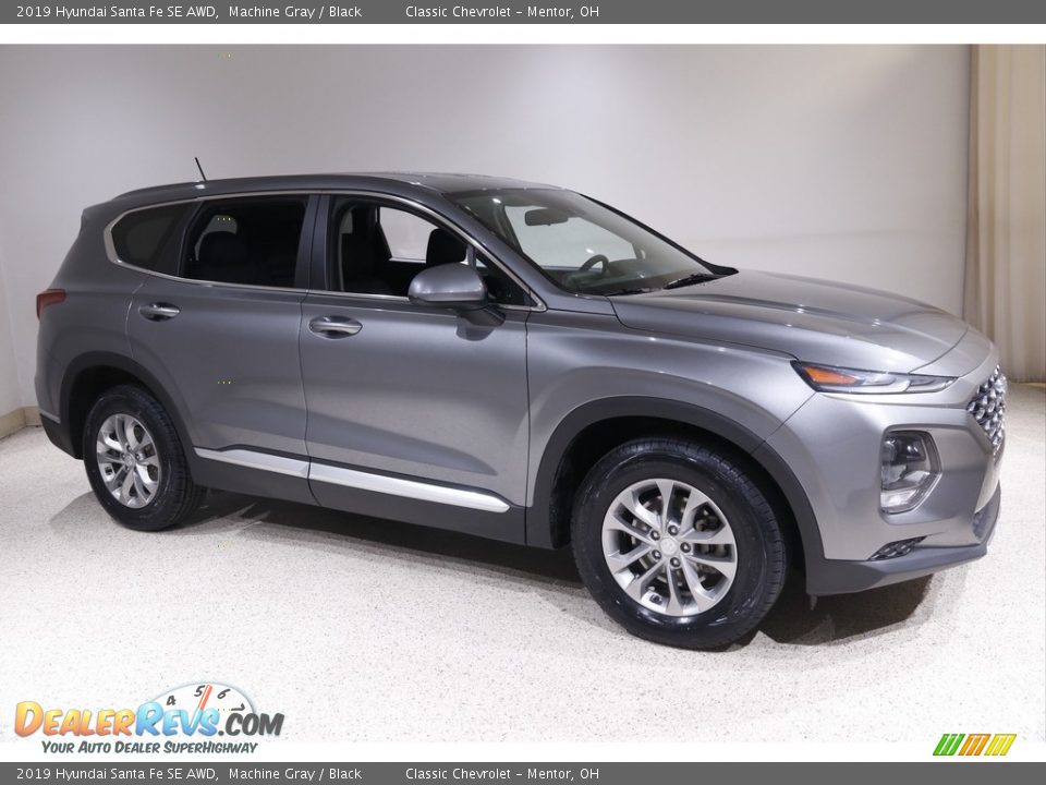 2019 Hyundai Santa Fe SE AWD Machine Gray / Black Photo #1