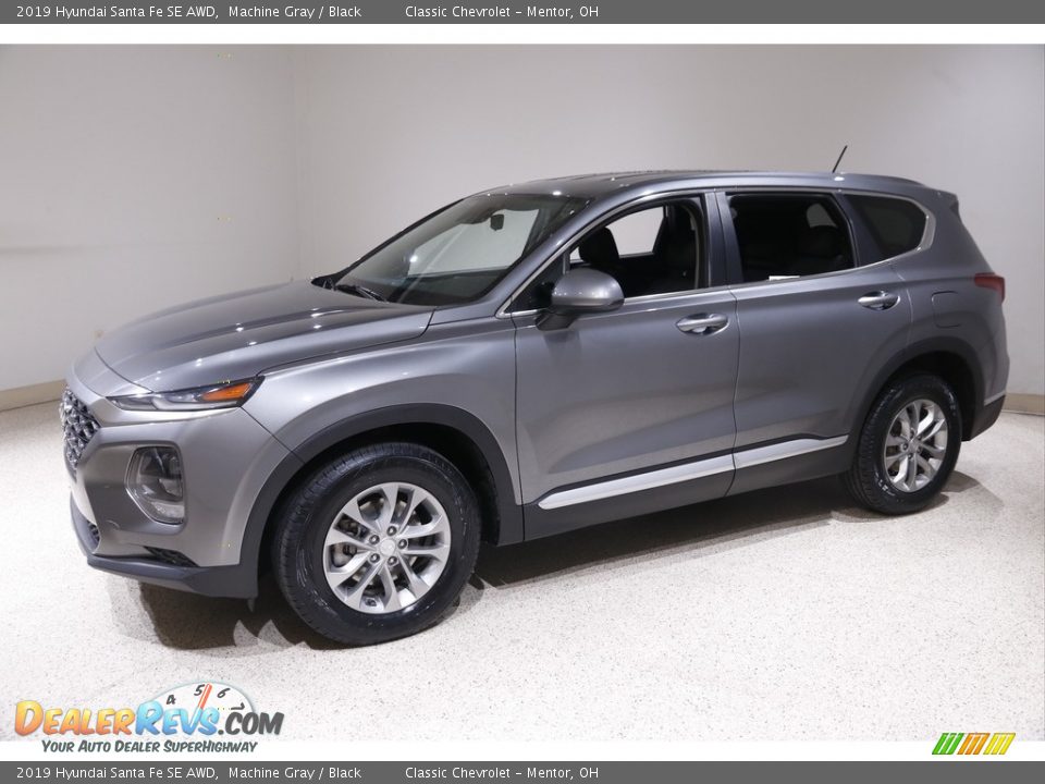 2019 Hyundai Santa Fe SE AWD Machine Gray / Black Photo #3