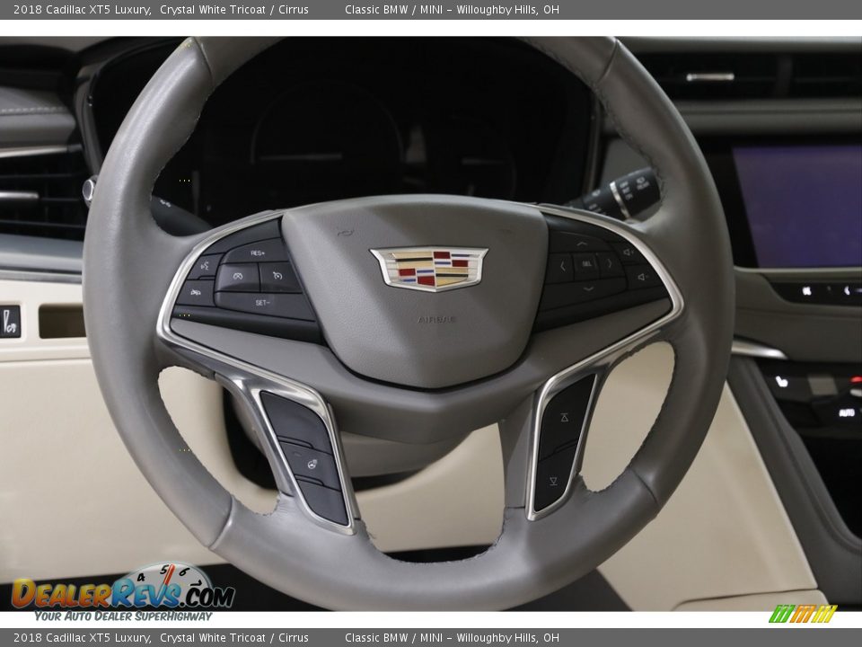 2018 Cadillac XT5 Luxury Crystal White Tricoat / Cirrus Photo #7