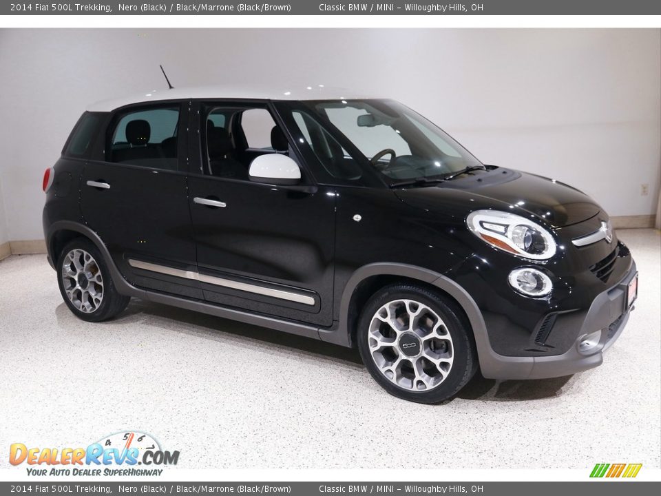 2014 Fiat 500L Trekking Nero (Black) / Black/Marrone (Black/Brown) Photo #1