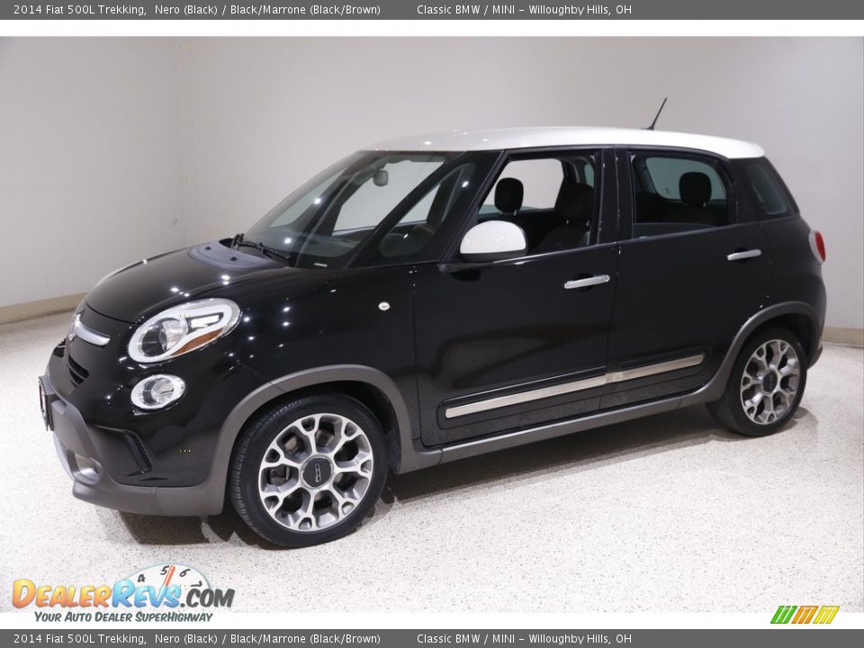 2014 Fiat 500L Trekking Nero (Black) / Black/Marrone (Black/Brown) Photo #3