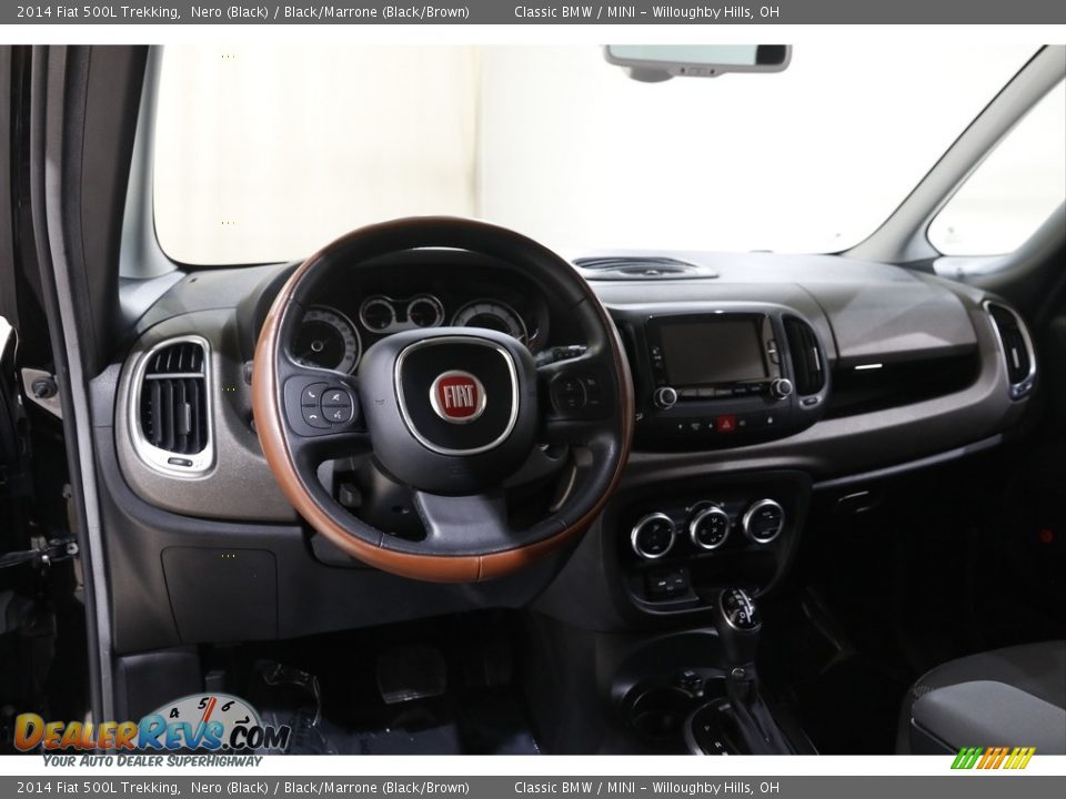 2014 Fiat 500L Trekking Nero (Black) / Black/Marrone (Black/Brown) Photo #6