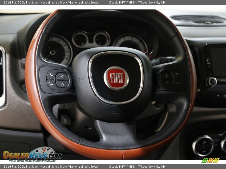 2014 Fiat 500L Trekking Nero (Black) / Black/Marrone (Black/Brown) Photo #7