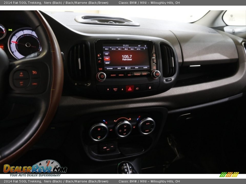 2014 Fiat 500L Trekking Nero (Black) / Black/Marrone (Black/Brown) Photo #9