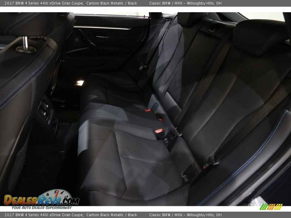 2017 BMW 4 Series 440i xDrive Gran Coupe Carbon Black Metallic / Black Photo #20