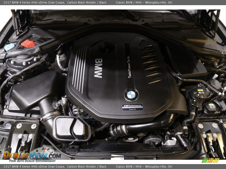 2017 BMW 4 Series 440i xDrive Gran Coupe Carbon Black Metallic / Black Photo #22