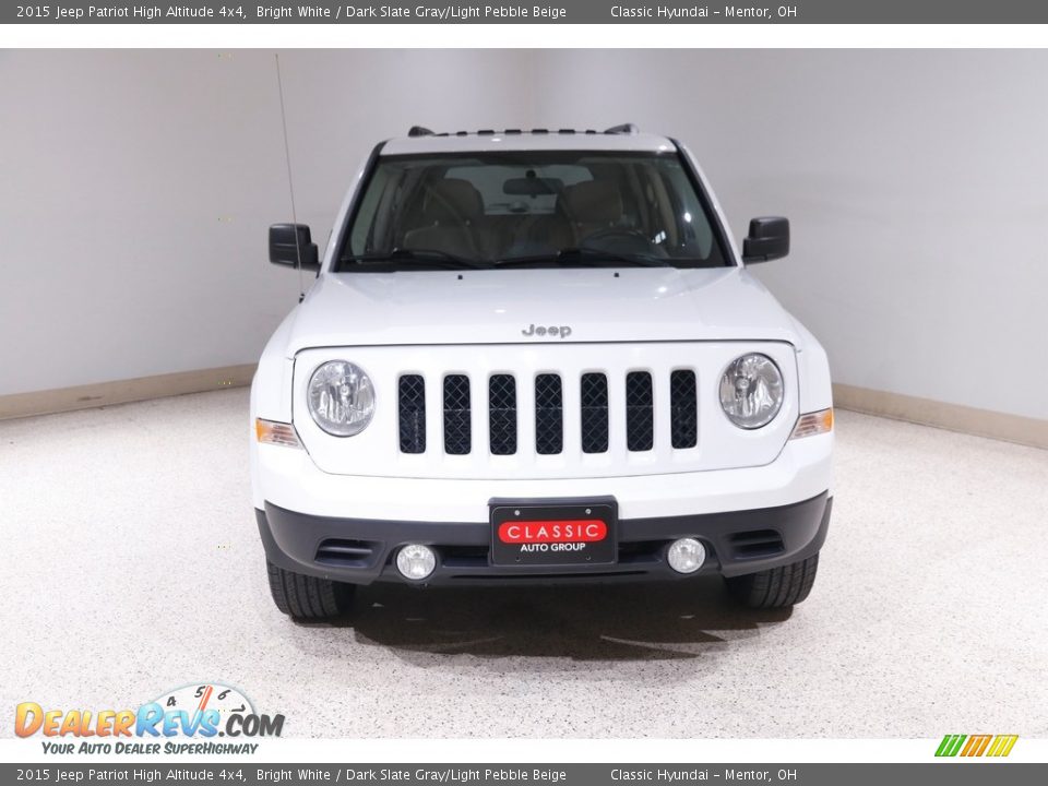 2015 Jeep Patriot High Altitude 4x4 Bright White / Dark Slate Gray/Light Pebble Beige Photo #2