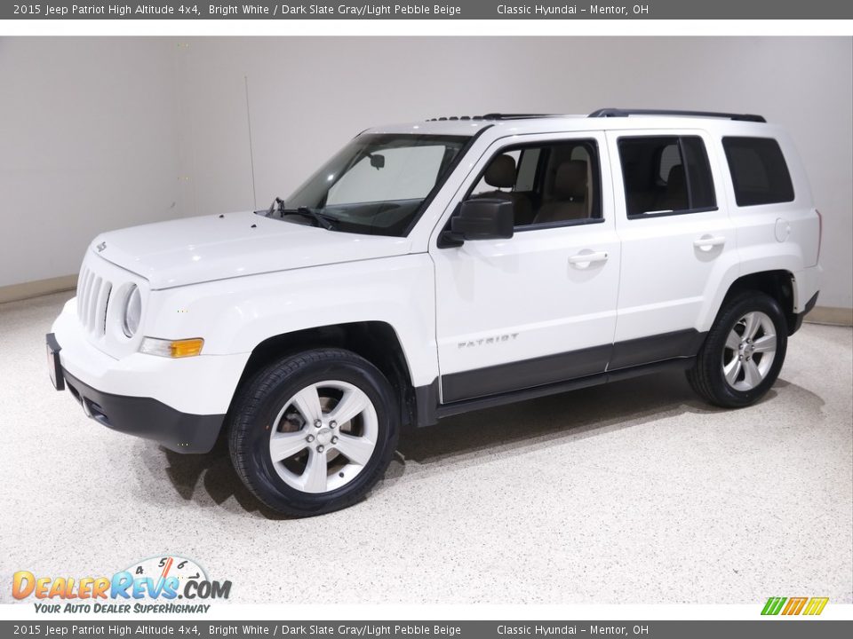 2015 Jeep Patriot High Altitude 4x4 Bright White / Dark Slate Gray/Light Pebble Beige Photo #3