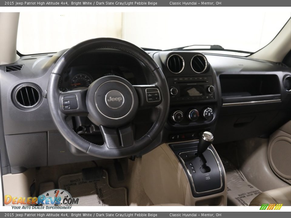 2015 Jeep Patriot High Altitude 4x4 Bright White / Dark Slate Gray/Light Pebble Beige Photo #6