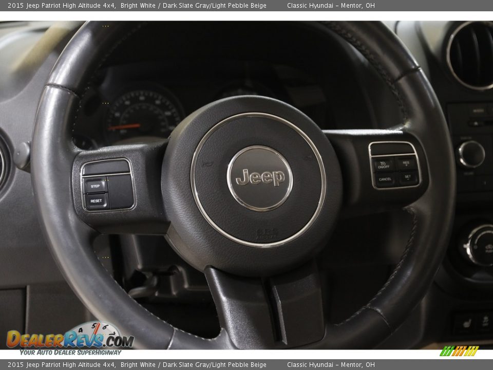 2015 Jeep Patriot High Altitude 4x4 Bright White / Dark Slate Gray/Light Pebble Beige Photo #7