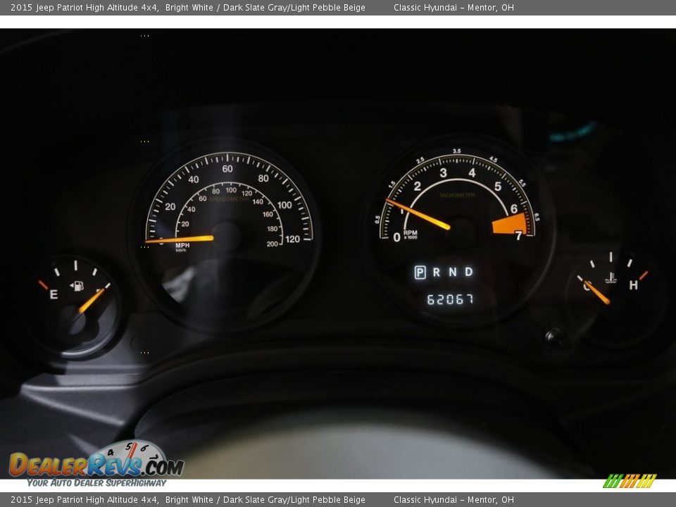 2015 Jeep Patriot High Altitude 4x4 Bright White / Dark Slate Gray/Light Pebble Beige Photo #8
