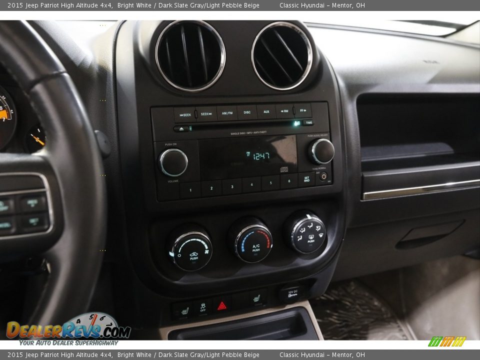 2015 Jeep Patriot High Altitude 4x4 Bright White / Dark Slate Gray/Light Pebble Beige Photo #9
