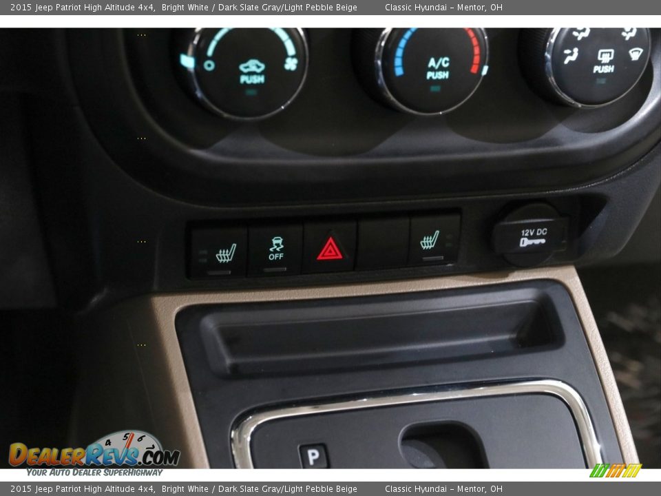 2015 Jeep Patriot High Altitude 4x4 Bright White / Dark Slate Gray/Light Pebble Beige Photo #10