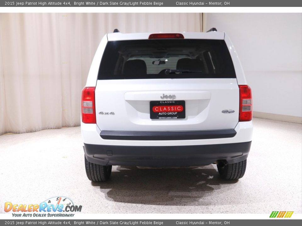 2015 Jeep Patriot High Altitude 4x4 Bright White / Dark Slate Gray/Light Pebble Beige Photo #16