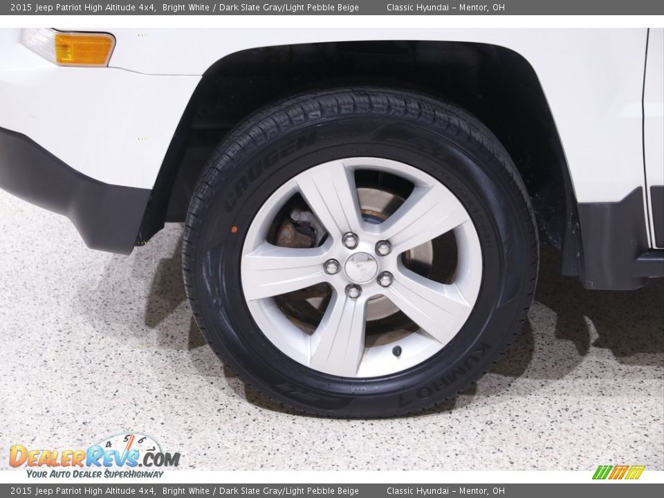 2015 Jeep Patriot High Altitude 4x4 Bright White / Dark Slate Gray/Light Pebble Beige Photo #18