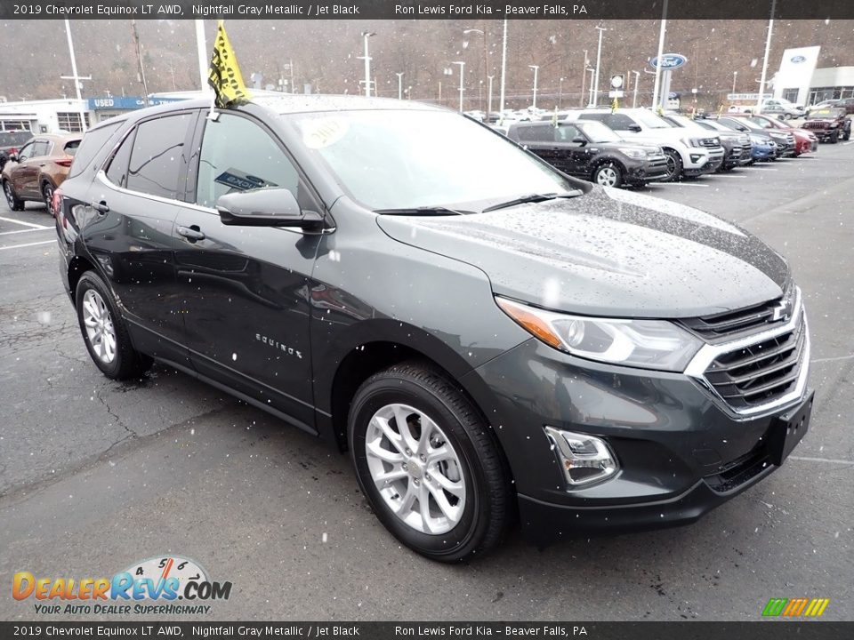 2019 Chevrolet Equinox LT AWD Nightfall Gray Metallic / Jet Black Photo #2