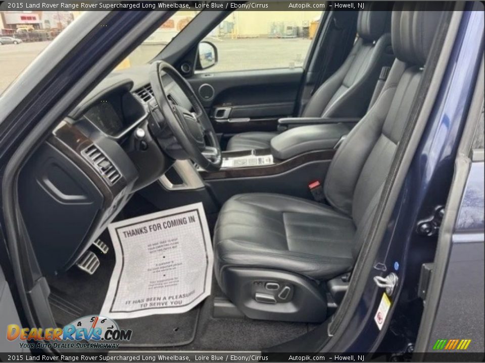 Front Seat of 2015 Land Rover Range Rover Supercharged Long Wheelbase Photo #10