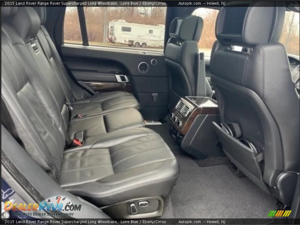 Rear Seat of 2015 Land Rover Range Rover Supercharged Long Wheelbase Photo #13