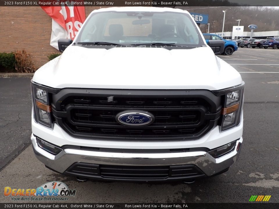 2023 Ford F150 XL Regular Cab 4x4 Oxford White / Slate Gray Photo #3