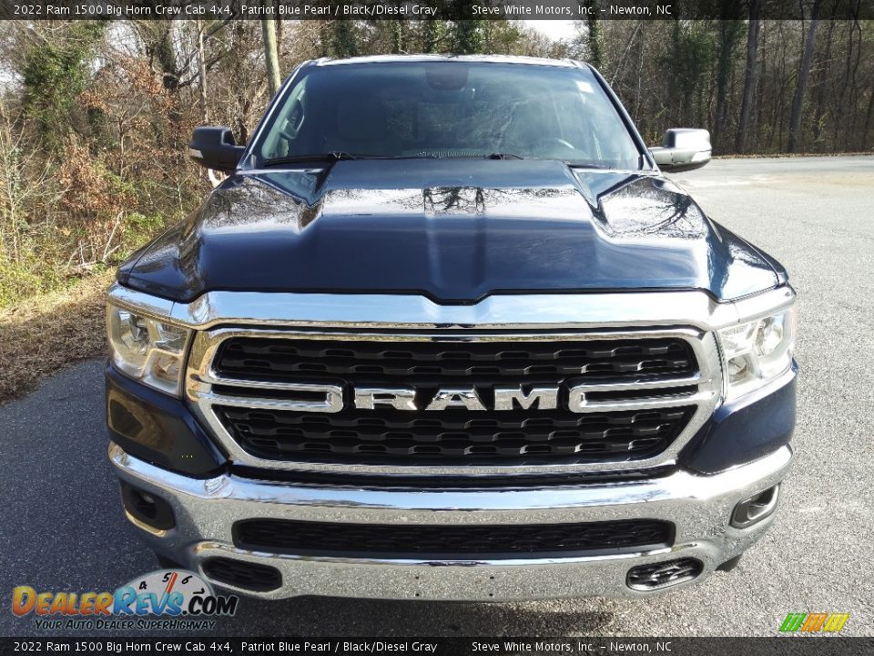 2022 Ram 1500 Big Horn Crew Cab 4x4 Patriot Blue Pearl / Black/Diesel Gray Photo #3