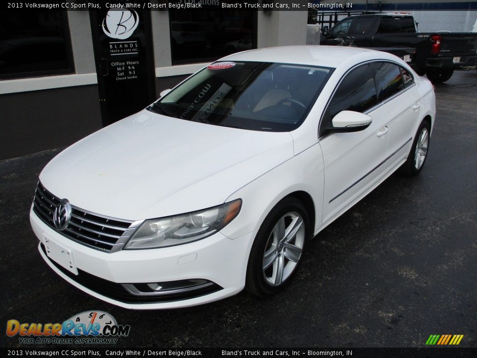 2013 Volkswagen CC Sport Plus Candy White / Desert Beige/Black Photo #2